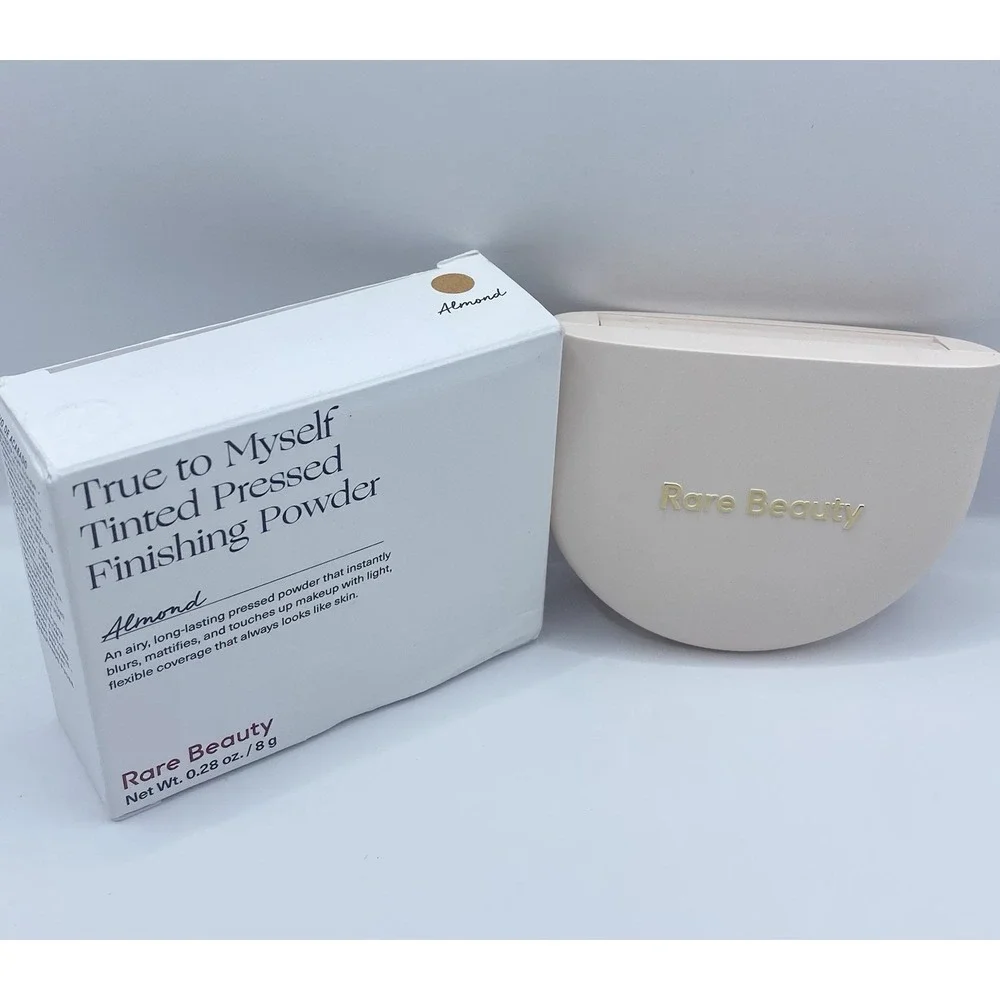 Rare Beauty True to Myself Tinted Pressed Finishing Powder ~Almond~ New